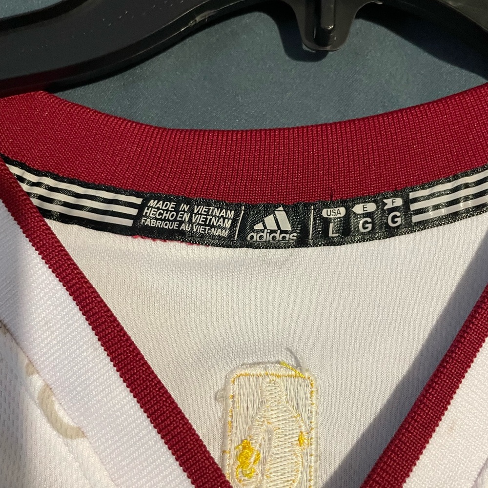 🏆🏀 Adidas Miami Heat 2013 Dwyane Wade Champion Trophy Gold/white Jersey 🏀🏆 - Picture 4 of 4